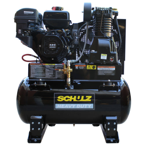 13HP Schulz Gas Portable Reciprocating Air Compressor 30gal