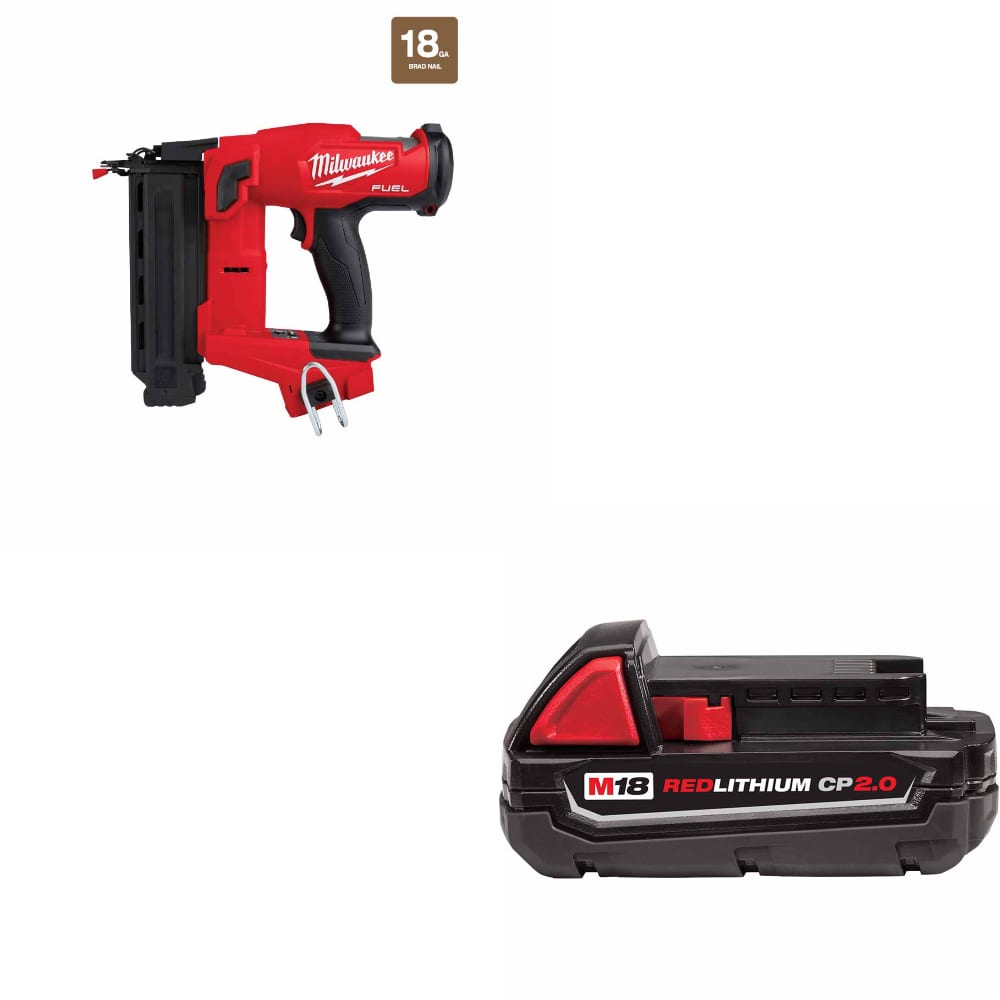 Milwaukee 2746-20 M18 FUEL 18Ga NAILER w/ FREE 48-11-1820 M18 2.0 Battery Pack