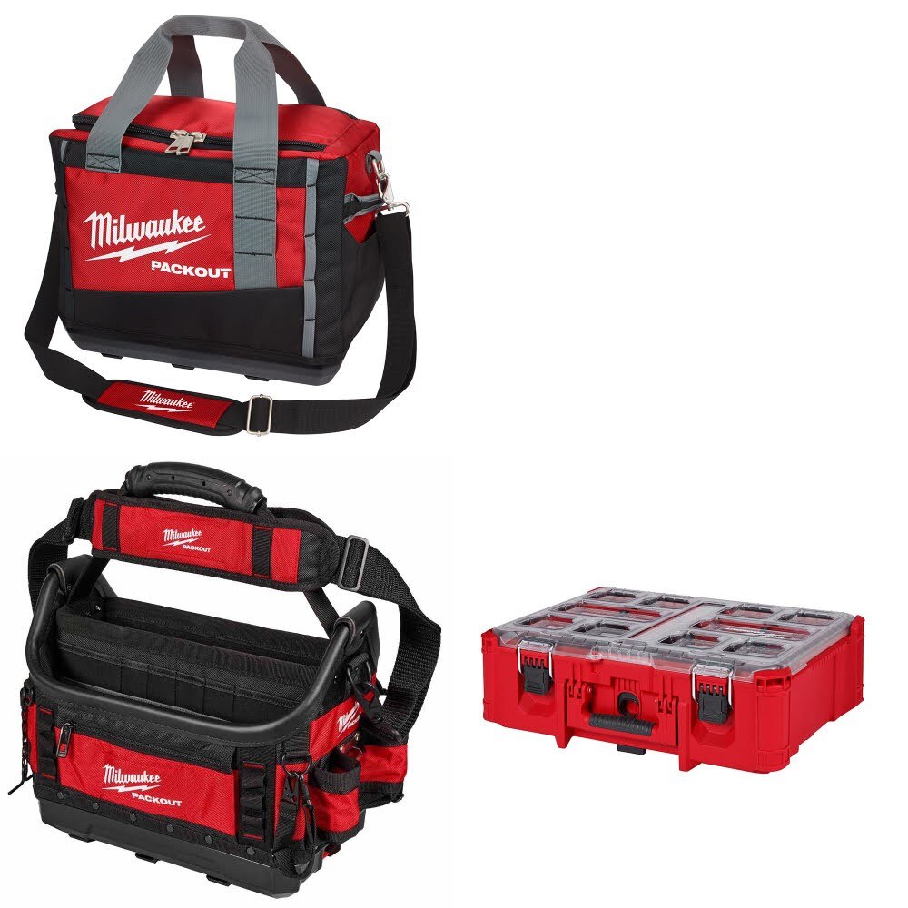 Milwaukee 48-22-8321 Tool Bag Kit W/ 48-22-8317 Tote and FREE 48-22-8432 Organizer