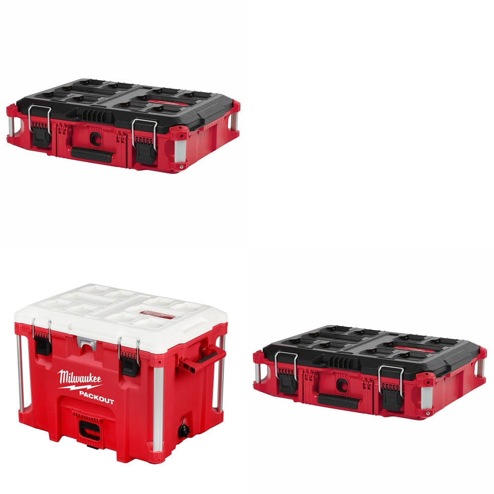 Milwaukee PACKOUT Tool Box Kit W/ 40QT XL Cooler and FREE Tool Box