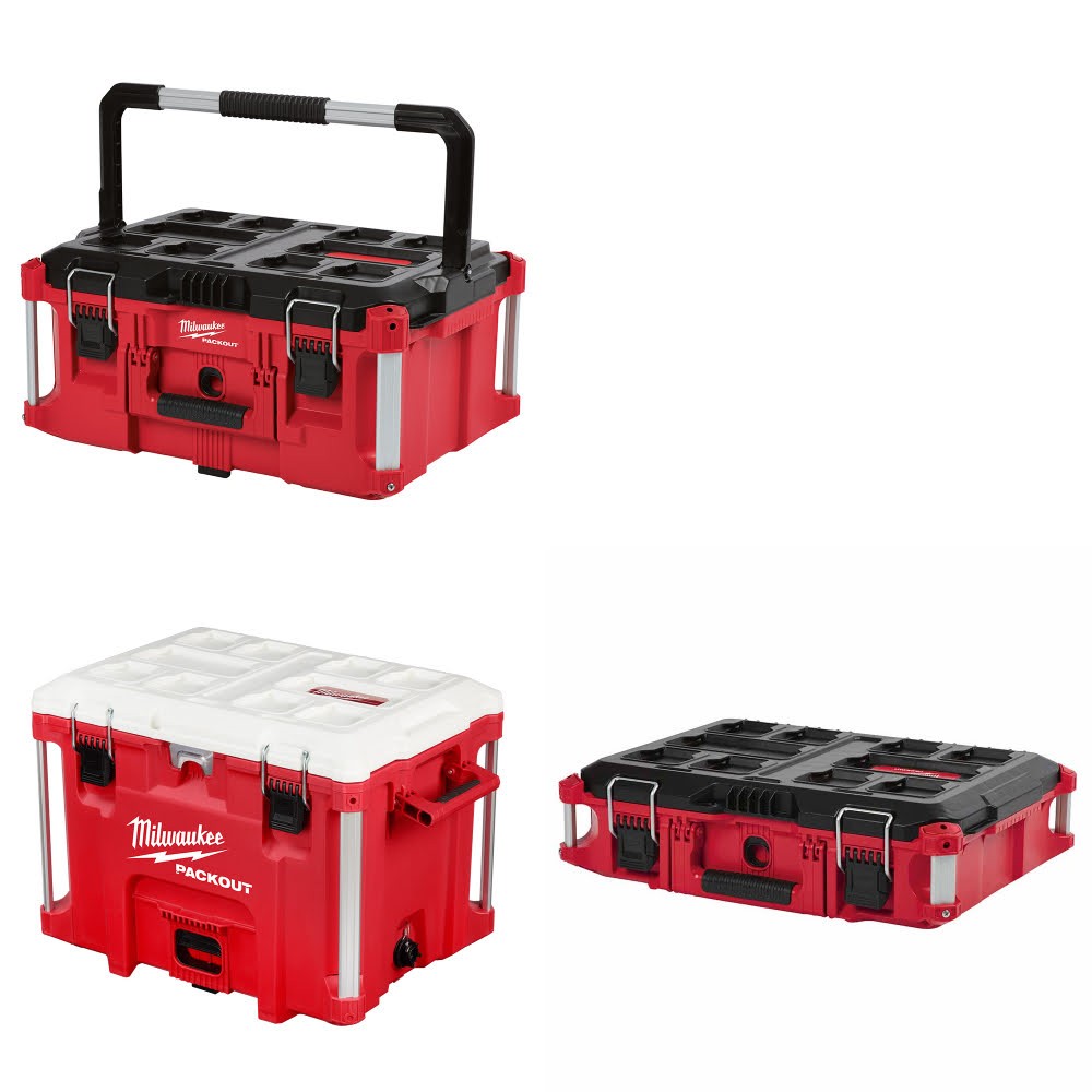 Milwaukee PACKOUT Large Tool Box Kit W/ 40QT XL Cooler and FREE Tool Box