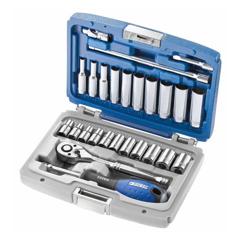 26-PC. 1/4" Drive SAE Socket Set - 6-PT.