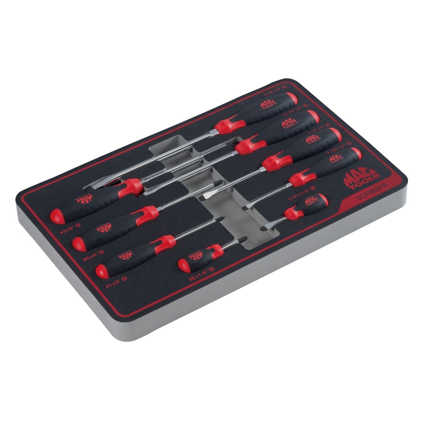9PC MAC RED S/D FOAM SET