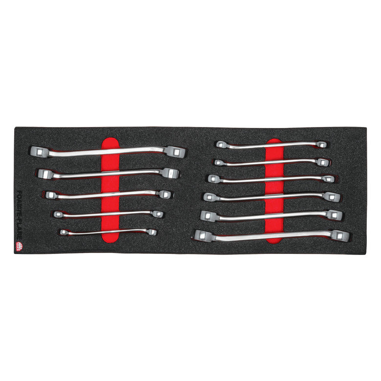 11-PC. Flare Nut Wrench Foam Set