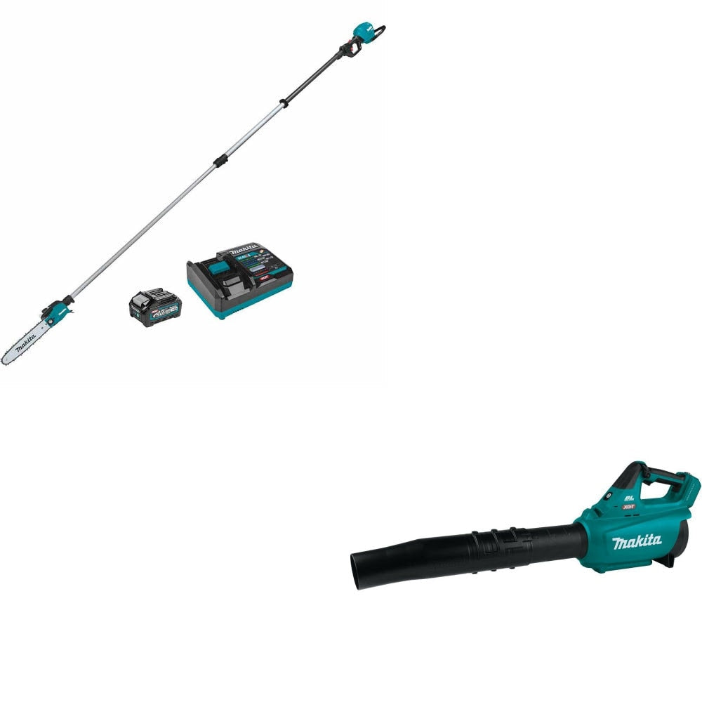 Makita GAU02M1 40V Pole Saw Kit W/ FREE GBU01Z 40V Blower