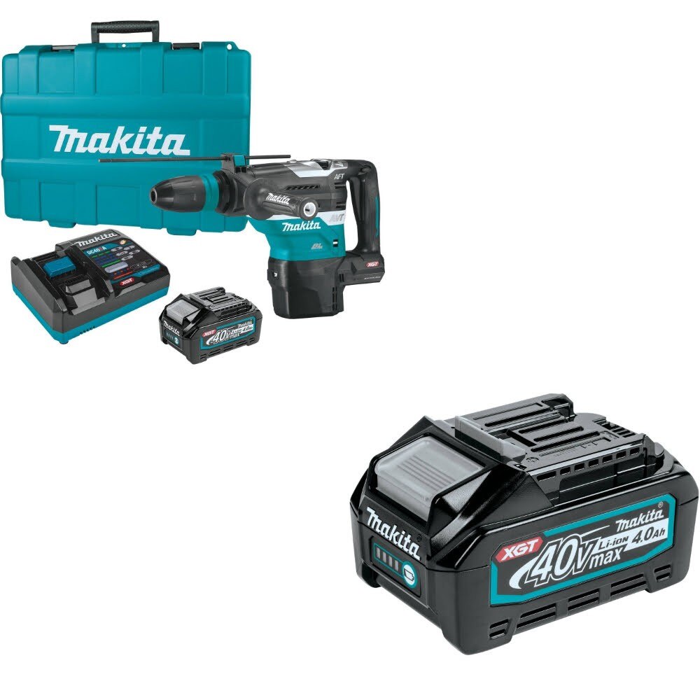 Makita GRH05M1 Rotary Hammer Kit W/ FREE BL4040 40V 4.0Ah Battery