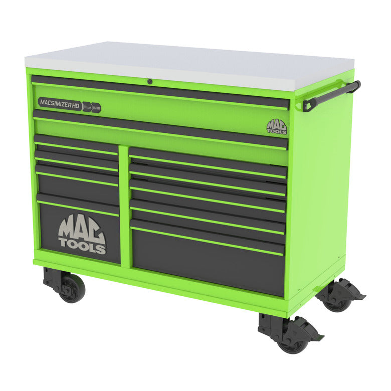 Macsimizer® HD Workstation 56" - Demon Green-Crinkle Black