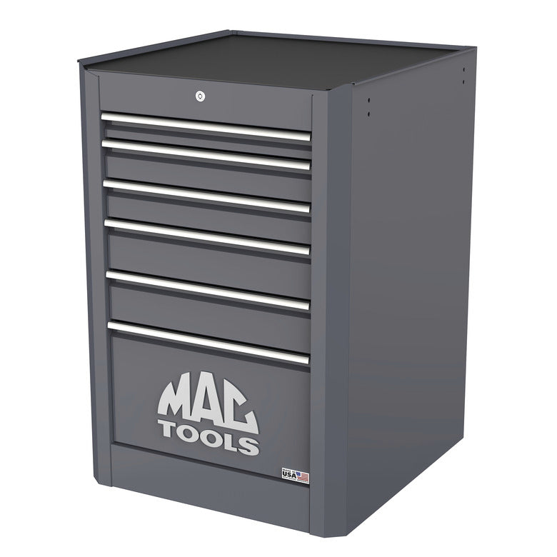 Macsimizer® 6-Drawer Side Box with PowerTech™ Drawer - Carbon Gray