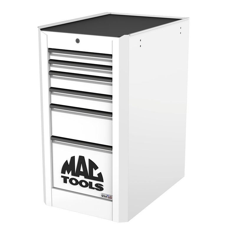 Macsimizer® 6-Drawer Side Box with PowerTech™ Drawer - Titanium White
