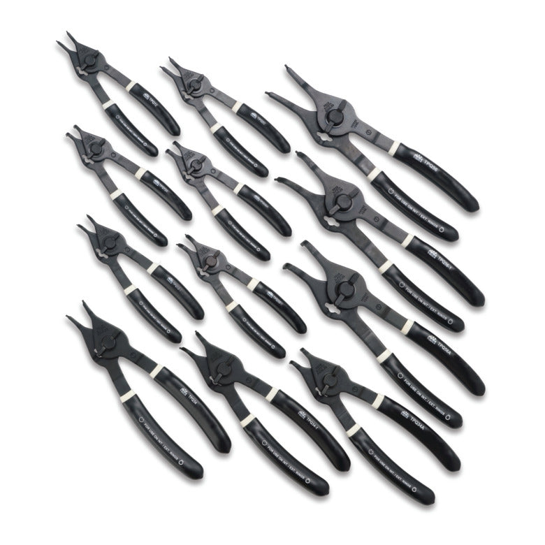 12-PC. Quarter-Turn Retaining Ring Pliers Set