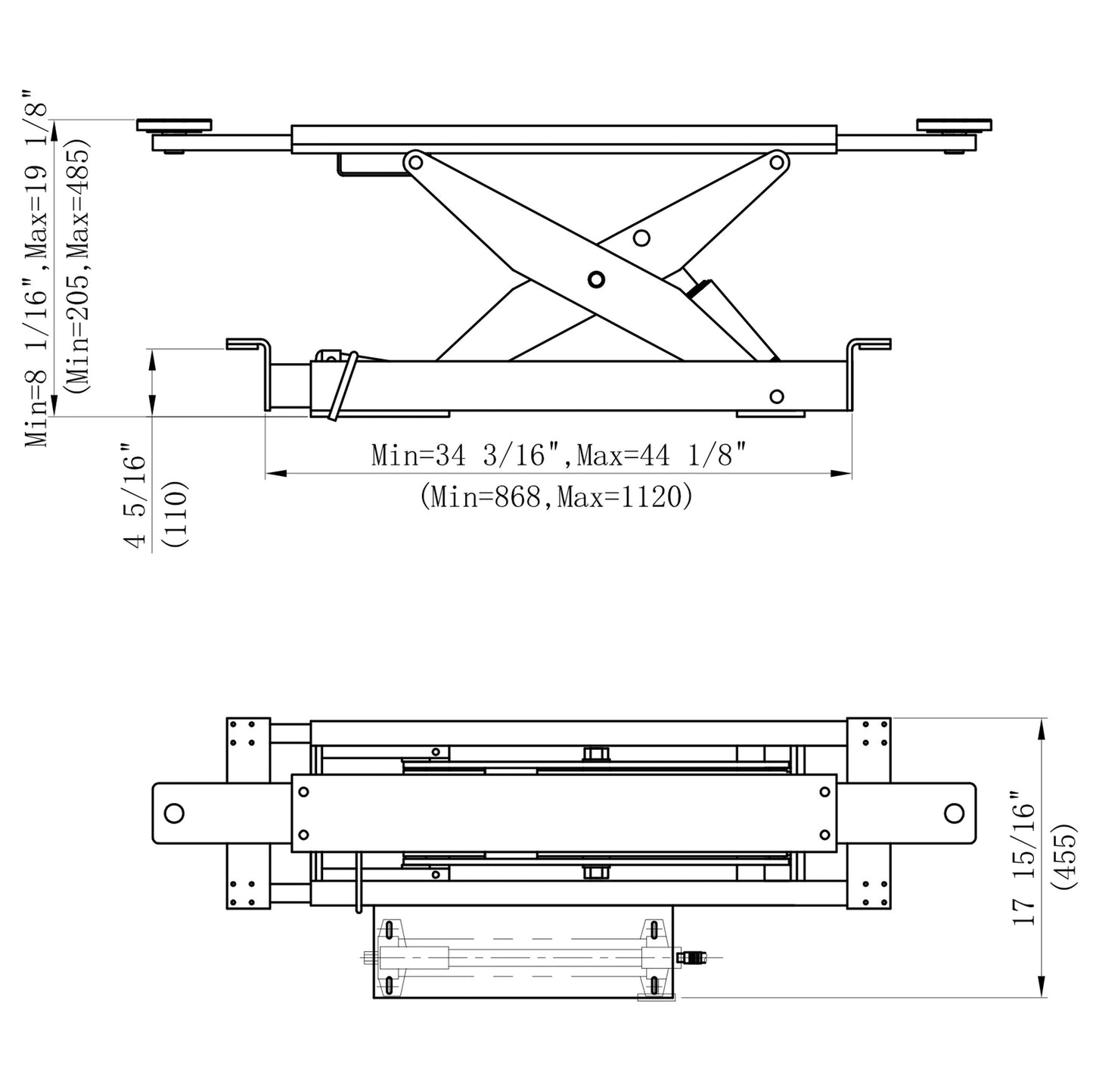 Stratus Sliding Bridge Jack SAE-BJ5