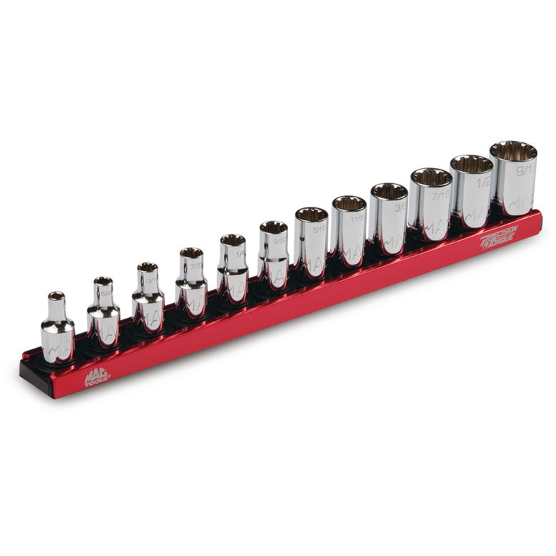 12-PC. 1/4" Drive SAE Spline Socket Set