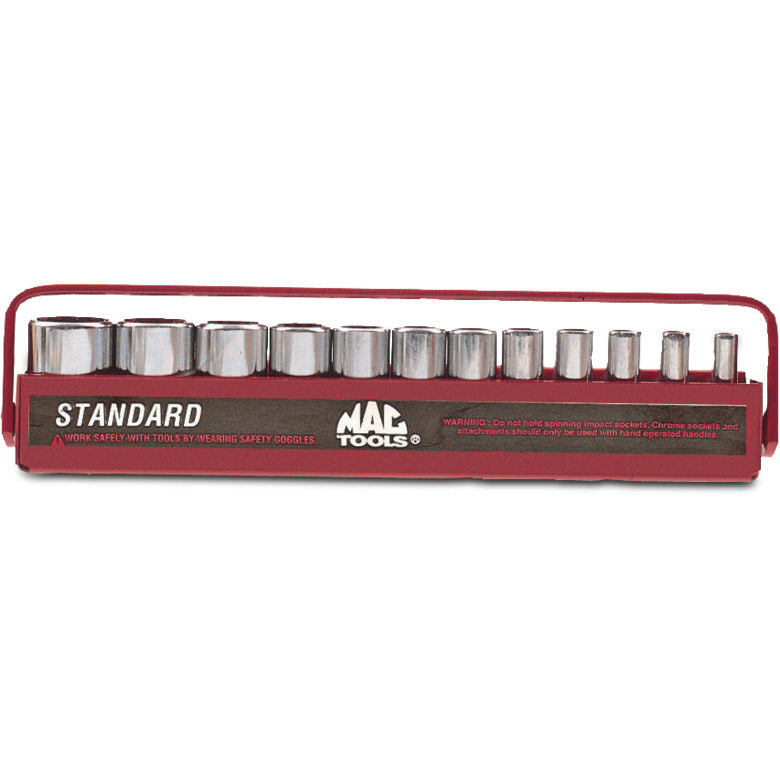 12-PC. 1/4" Drive SAE Intermediate Socket Set - 12-PT.