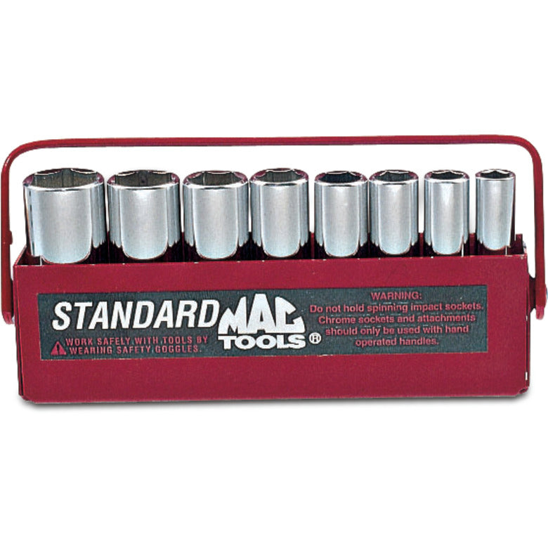 8-PC. 1/4" Drive SAE Deep Socket Set - 6-PT.