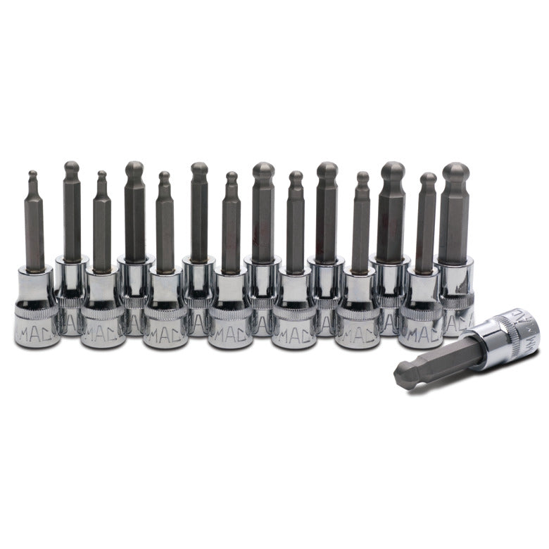 15-PC. 3/8" Drive SAE and Metric Speed Hex Bit Set