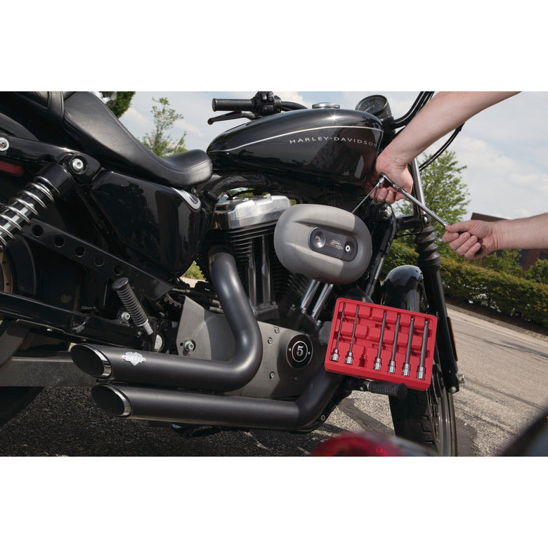 7-PC. 3/8" Drive SAE Long Ball-End Hex Driver Set