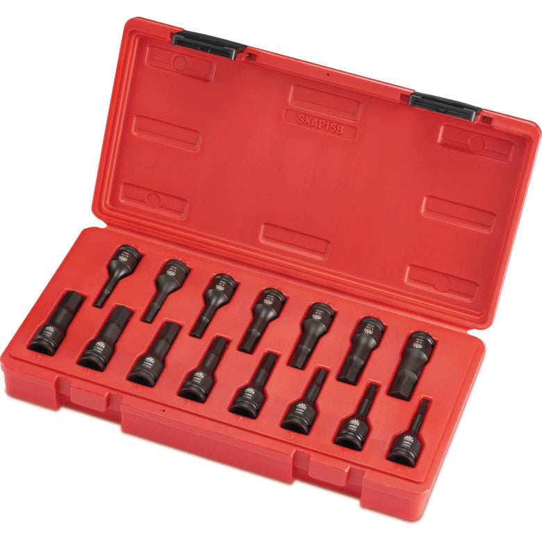 15-PC. 3/8" Drive Impact Hex Driver Set