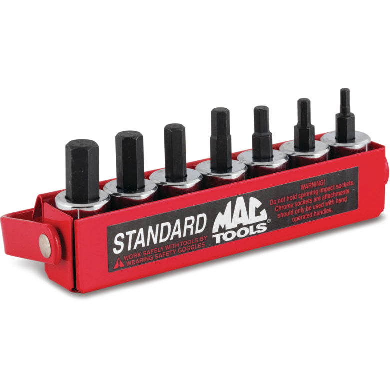 7-PC. 3/8" Drive SAE Short Hex Driver Set