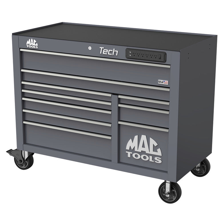 Tech™ Series 10-Drawer Workstation - Carbon Gray