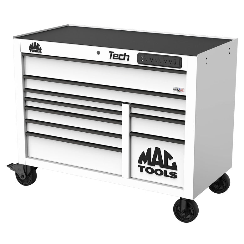 Tech™ Series 10-Drawer Workstation - Titanium White