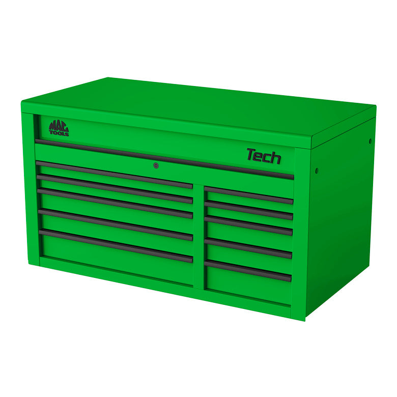 Tech™ Series 10-Drawer Top Chest - Lime Green