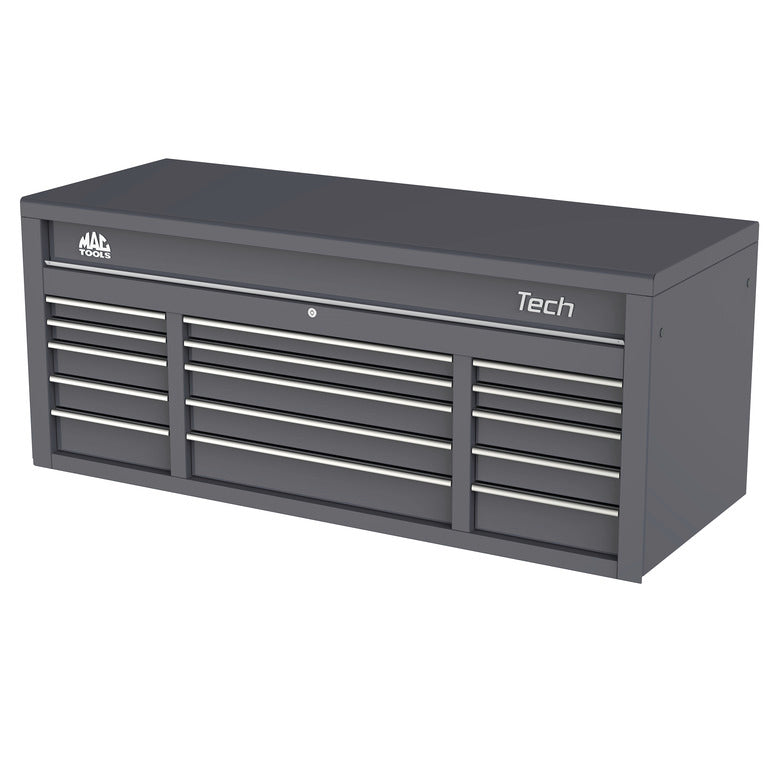 Tech™ Series 15-Drawer Top Chest - Carbon Gray