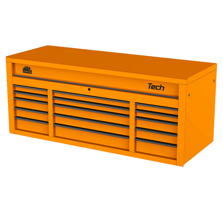 Tech™ Series 15-Drawer Top Chest - Fireball Orange