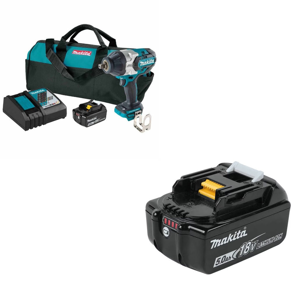 Makita XWT19T Impact Wrench Kit W/ FREE T-90037 MAKTRAK Medium Tool Box