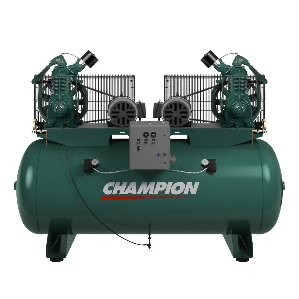 Champion HR15D-24 R-Series 15HP Duplex Air Compressor, R70 Pumps (240 Gal)
