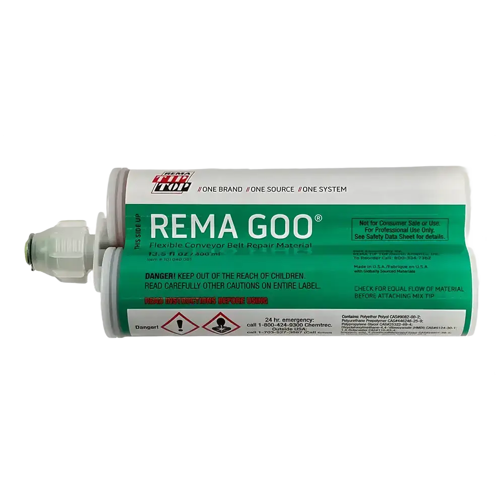 Rema GOO – Fast-Setting Conveyor Belt Repair Kit, 13.5 oz Compound + Tool
