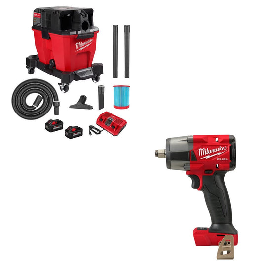 Milwaukee 0920-22HD Vacuum Kit W/ FREE 2962-20 Impact Wrench