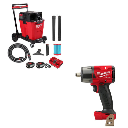 Milwaukee 0930-22HD Vacuum Kit W/ FREE 2962-20 Impact Wrench