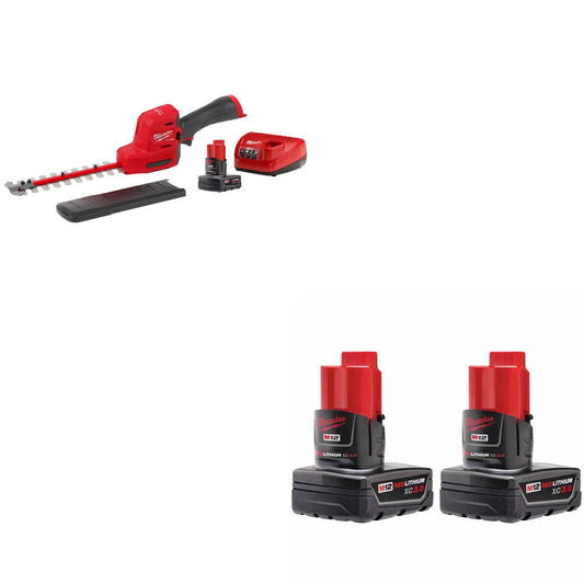 Milwaukee 2533-21 Hedge Trimmer Kit W/ FREE 48-11-2412 Battery, 2 Pack