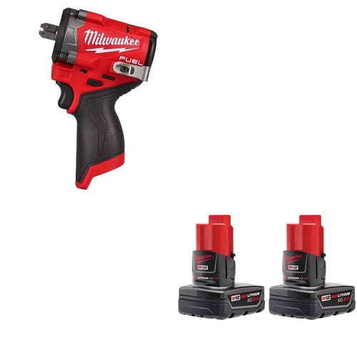Milwaukee 2563P-20 Impact Wrench Kit W/ FREE 48-11-2412 Battery Pack
