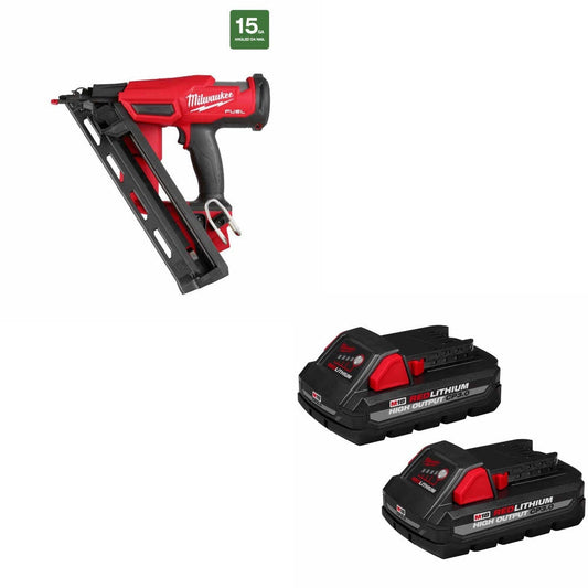 Milwaukee 2839-20 Finish Nailer Kit W/ 48-11-1837 Battery, 2 Pack
