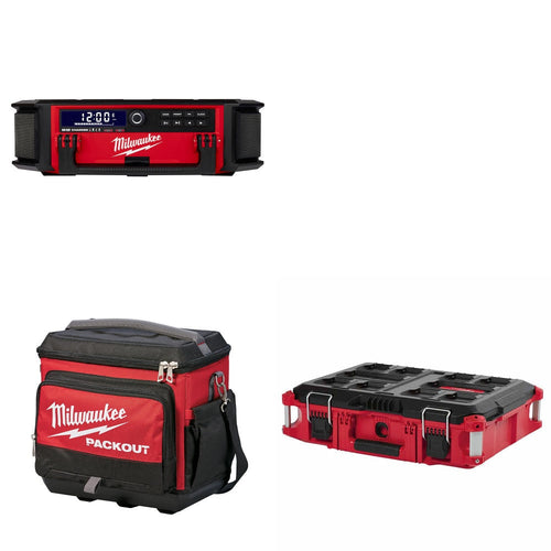 Milwaukee 2950-20 PACKOUT Radio + Charger Kit W/ Cooler and FREE Tool Box