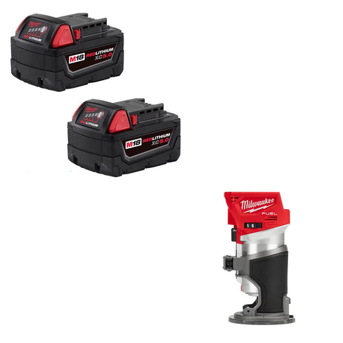 Milwaukee 48-11-1852 M18 XC5.0 Battery 2 Pack w/ FREE 2723-20 M18 FUEL ROUTER
