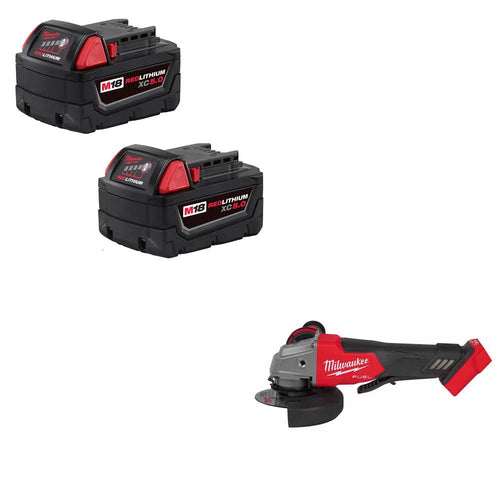 Milwaukee 48-11-1852 M18 Battery 2-Pack w/ FREE 2880-20 M18 Grinder Switch