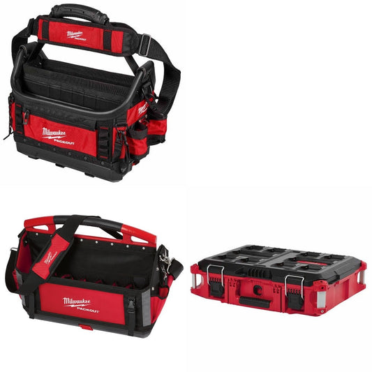 Milwaukee 48-22-8317 PACKOUT Tote Kit W/ 48-22-8320 Tote and FREE 48-22-8424 Tool Box