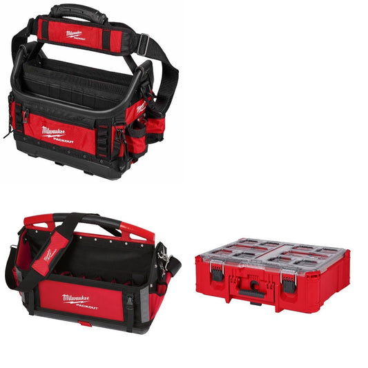 Milwaukee 48-22-8317 PACKOUT Tote Kit W/ 20" Tote and FREE Deep Organizer