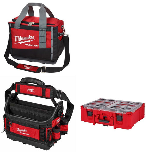 Milwaukee 48-22-8321 Tool Bag Kit W/ 48-22-8317 Tote and FREE 48-22-8432 Organizer