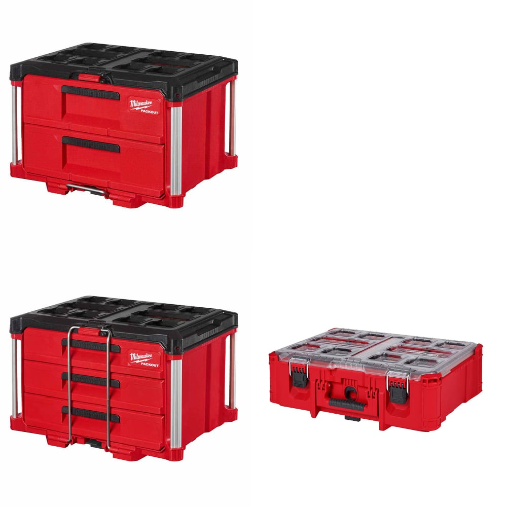 Milwaukee 48-22-8442 2-Drawer Tool Box W/ 48-22-8443 Tool Box & FREE Organizer