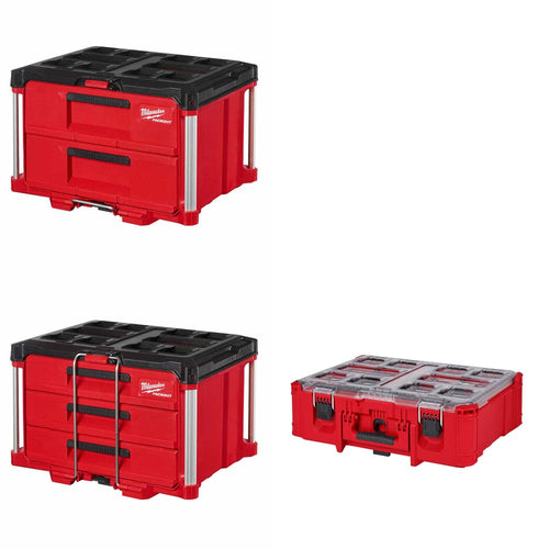Milwaukee 48-22-8442 2-Drawer Tool Box W/ 48-22-8443 Tool Box & FREE Organizer