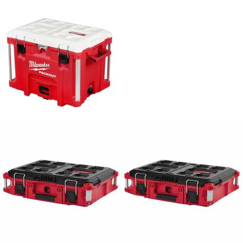 Milwaukee 48-22-8462 PACKOUT Cooler Kit W/ 48-22-8424 Tool Box and FREE 48-22-8424 Tool Box