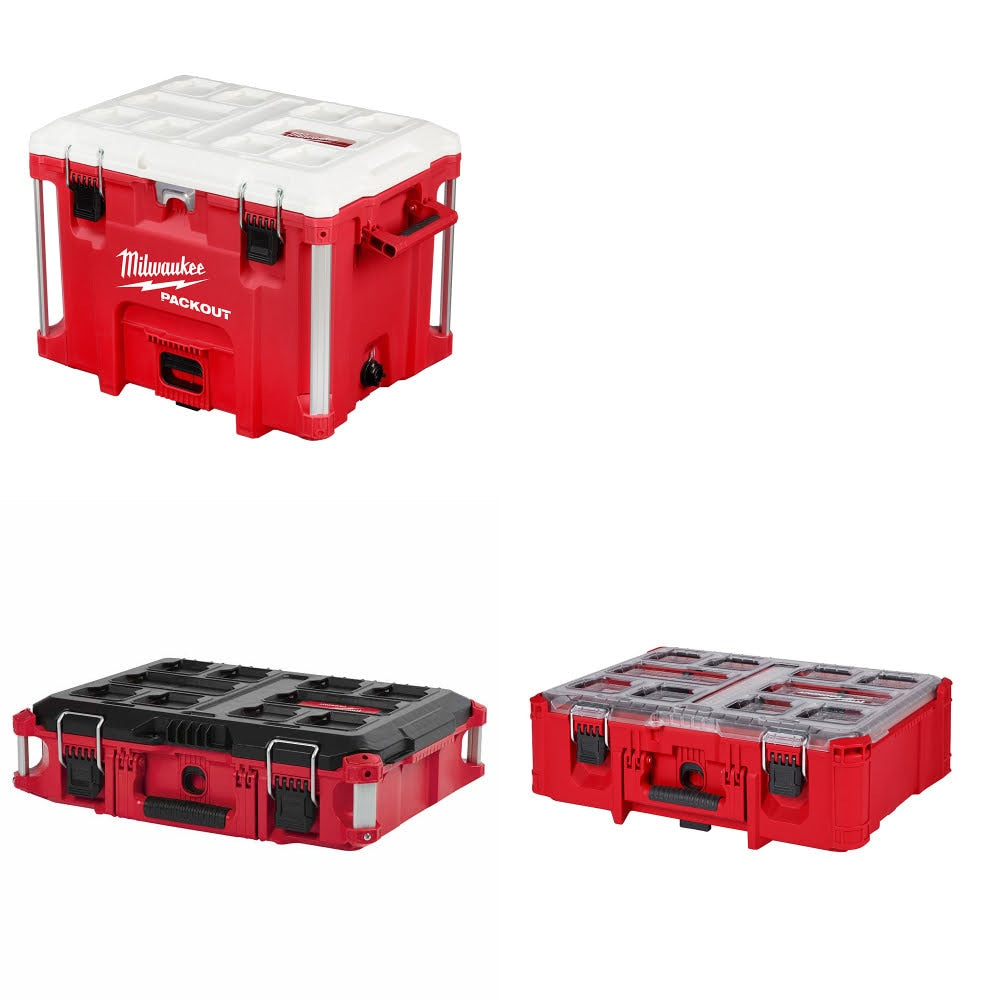 Milwaukee 48-22-8462 XL Cooler Kit W/ 48-22-8424 Tool Box and FREE 48-22-8432 Organizer