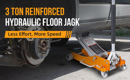 APlusLift 3 Ton Lower profile Aluminum/Steel Racing Floor Jack, AF350G
