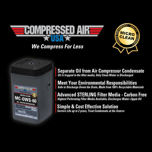 60 CFM Oil Water Separator CAUSA Micro Clean (MC-OWS-60)