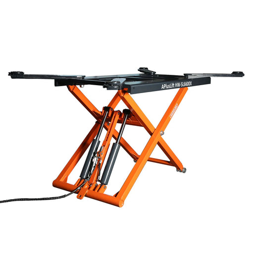 APlusLift 6,600LB Portable Mid-Rise Scissor Lift HW-SL6600X