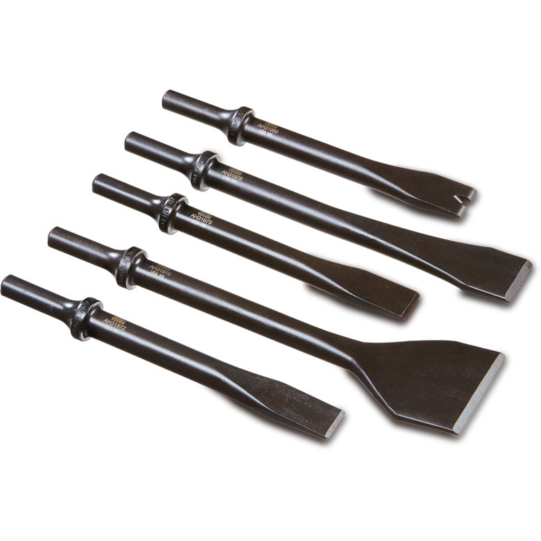5-PC. .401 Shank Air Hammer Bit Set