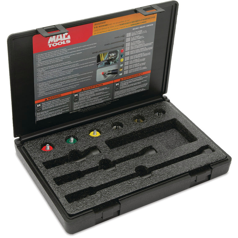 9-PC. Replaceable Soft-Tip .401 Air Hammer Bit Kit